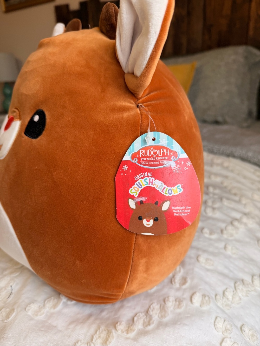 Squishmallow - Rudolph Red Nose Reindeer Style Plush - 13 in - Picture 2 of 8